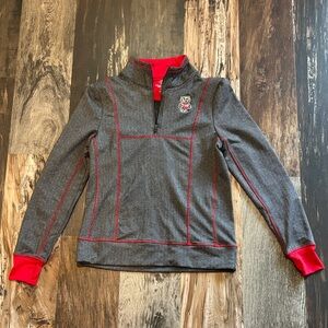 Colosseum Gray and Red Women's Top